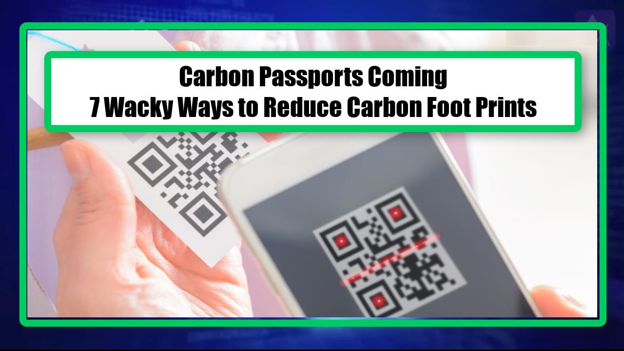 Carbon Passports Coming - 7 Wacky Ways to Reduce Carbon Foot Print